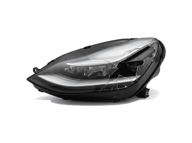 Discontinued, broken headlight