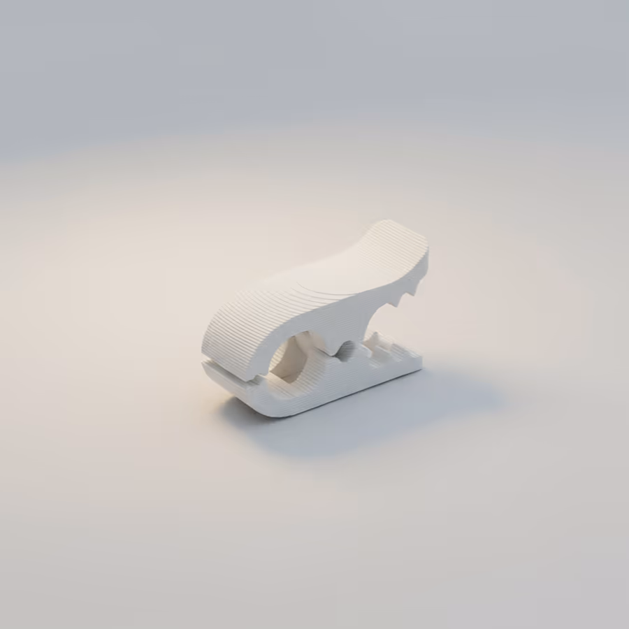 Flexible TPU 95A 3D-printed clip